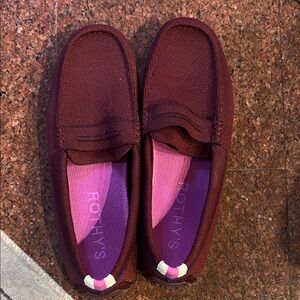 Rothy's Maroon Driver Loafers